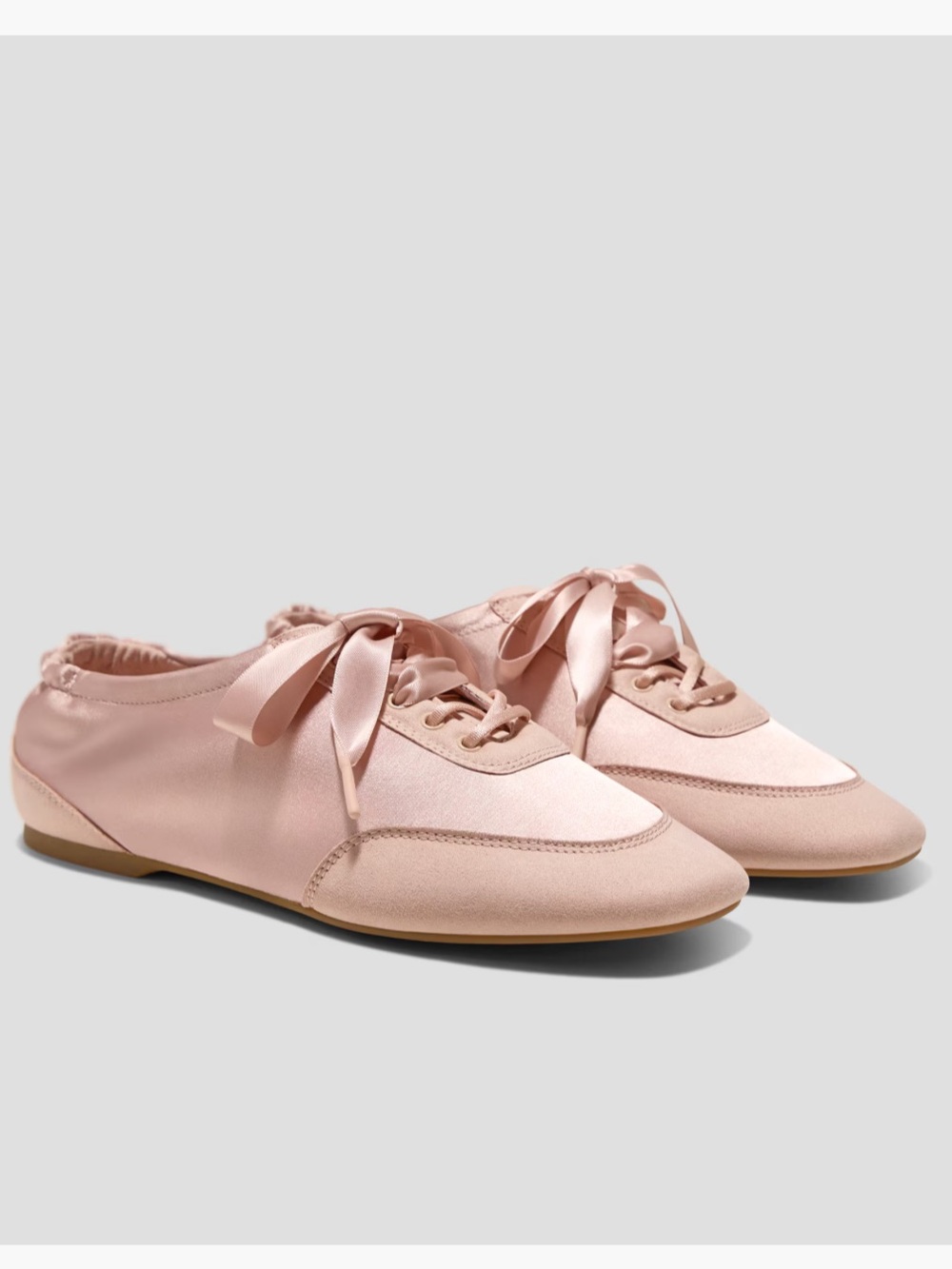 VIVAIA Cristina Square Toe Lace Up Sneakerina for Women Satin Foldable Size 39=8